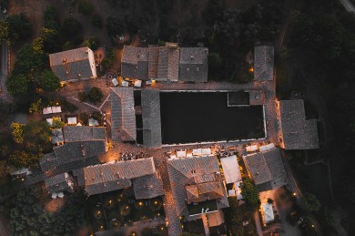 Bagno Vignoni, Landscape Tuscany photographer drone photo