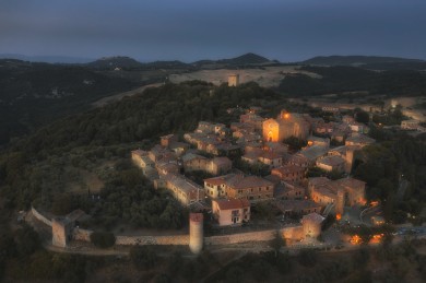 Monticchiello, Landscape Tuscany photographer drone photo